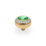 Qudo Tondo Deluxe 10mm Gold Topper - Peridot