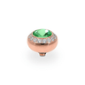 Qudo Tondo Deluxe 10mm Rose Gold Topper - Peridot