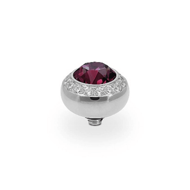 Qudo Tondo Deluxe 10mm Silver Topper - Amethyst