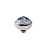 Qudo Tondo Deluxe 10mm Silver Topper - Light Sapphire