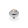 Qudo Tondo Deluxe 10mm Silver Topper - Rose Opal