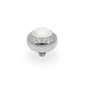 Qudo Tondo Deluxe 10mm Silver Topper - White Pearl