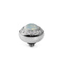 Qudo Tondo Deluxe 10mm Silver Topper - White