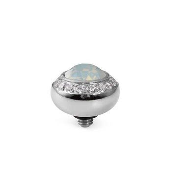 Qudo Tondo Deluxe 10mm Silver Topper - White