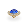 Qudo Tondo Deluxe 13mm Gold Topper - Sapphire