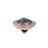 Qudo Tondo Deluxe 13mm Rose Gold Topper - Silver Night