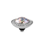 Qudo Tondo Deluxe 13mm Silver Topper - White Patina