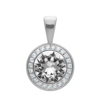 Qudo Tondo Deluxe Pendant Silver - Crystal