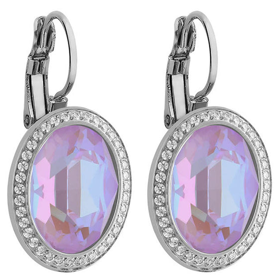 311674 Qudo Tivola Silver Drop Earrings - Lavender Delite