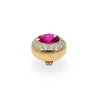 Qudo Tondo Deluxe 10mm Gold Topper - Fuchsia