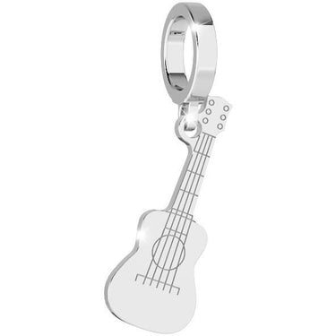 Rebecca My World Silver Guitar Charm
