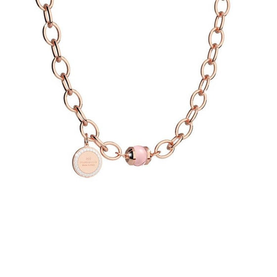 Rebecca Rose Gold Hollywood Link Bracelet - Pink Hydrothermal