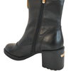 Regarde Le Ciel Elly Black Leather Front Zip Boots