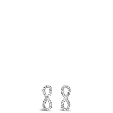 Absolute Sterling Silver Infinity Earrings SE106SL
