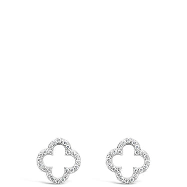 Absolute Sterling Silver Clover Earrings SE132SL