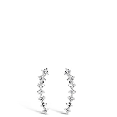 Absolute Sterling Silver Curve Earrings SE176SL