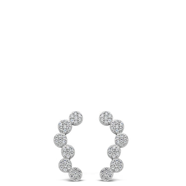 Absolute Sterling Silver Bubble Drop Earrings SE178SL