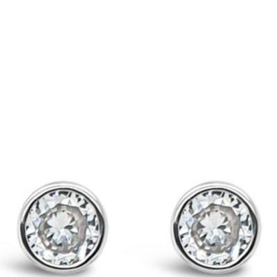 Absolute Sterling Silver Birthstone Earrings - April