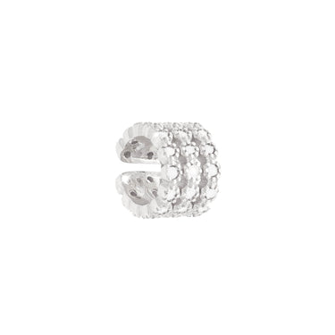 Rebecca Silver Pave Cuff