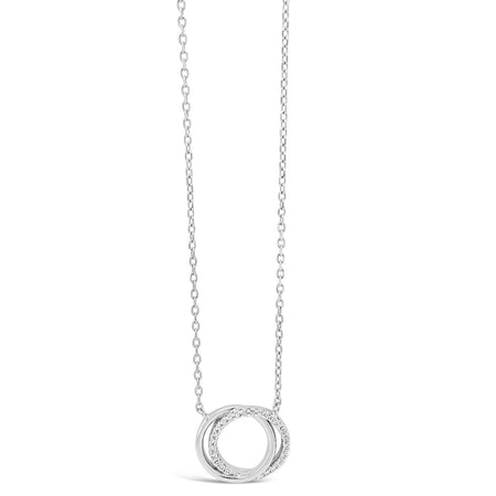 Absolute Sterling Silver Linked Circle Necklace