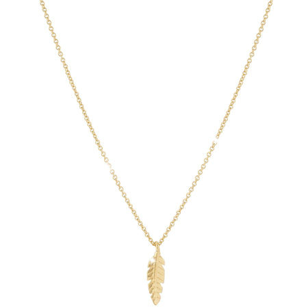 Rebecca Sentiment Necklace - Feather