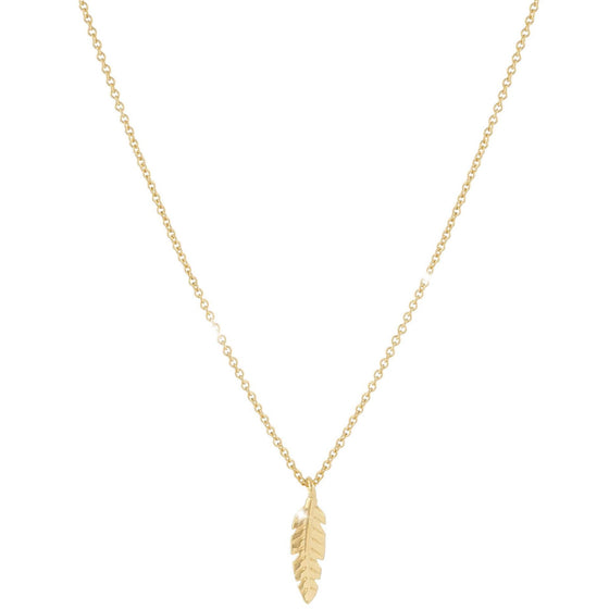 Rebecca Sentiment Necklace - Feather