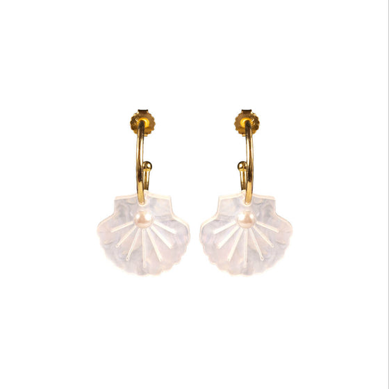 TooLally Shells Earrings - Mother Of Pearl