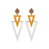 TooLally Arrows Earrings - Gold & MOP