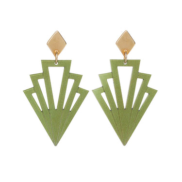 TooLally Gatsbys Earrings - Jade Stone
