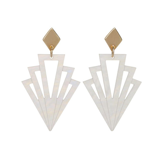 TooLally Gatsbys Earrings - Mother Of Pearl
