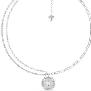 Guess From Guess With Love Silver Necklace