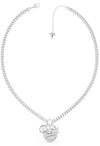 Guess My Feelings Silver Necklace UBN70038