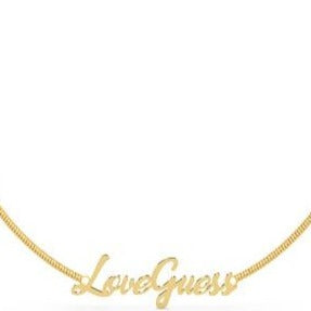Guess Dream & Love Gold Necklace UBN70049