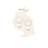 Vurchoo Africa Silver Circle Disc Drop Earrings