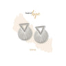 Vurchoo Asia Silver Triangle Stud Earrings