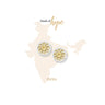Vurchoo Asia Silver & Gold Stud Earrings