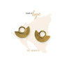 Vurchoo Latin America Fan Gold Stud Earrings