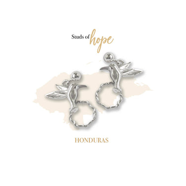 Vurchoo Latin America Hummingbird Silver Earrings