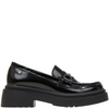 XTI Black Chunky Loafer