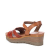 XTI Tan Strappy Small Wedge Sandals