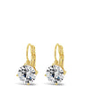 Absolute Classic Gold & Solitaire French Hook Earrings - Large