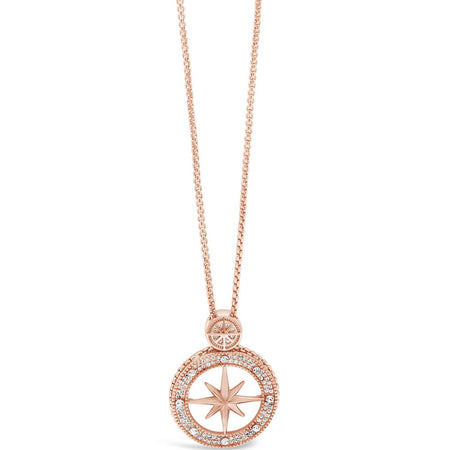 Absolute Compass Necklace - Rose Gold