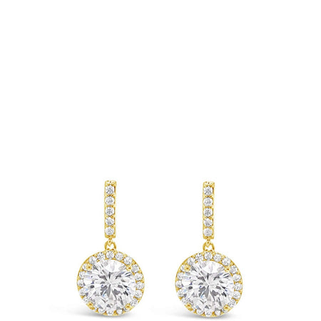 Absolute Gold & Crystal Drop Earrings