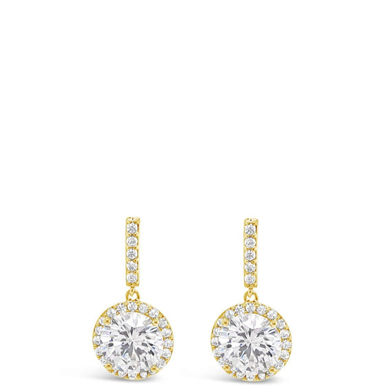 Absolute Gold & Crystal Drop Earrings