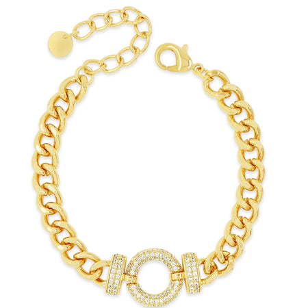 Absolute Gold Curb Chain Link Bracelet