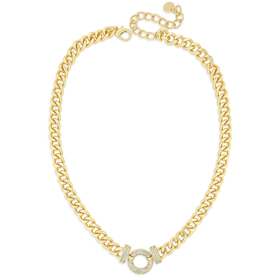 Absolute Gold Curb Chain Link Necklace