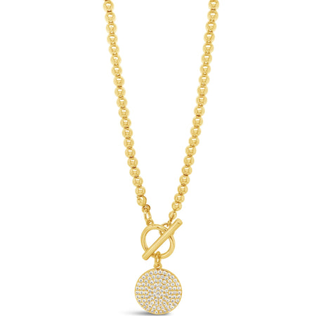 Absolute Gold Disc Beaded Necklace