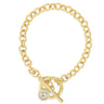 Absolute Gold Halo T Bar Bracelet