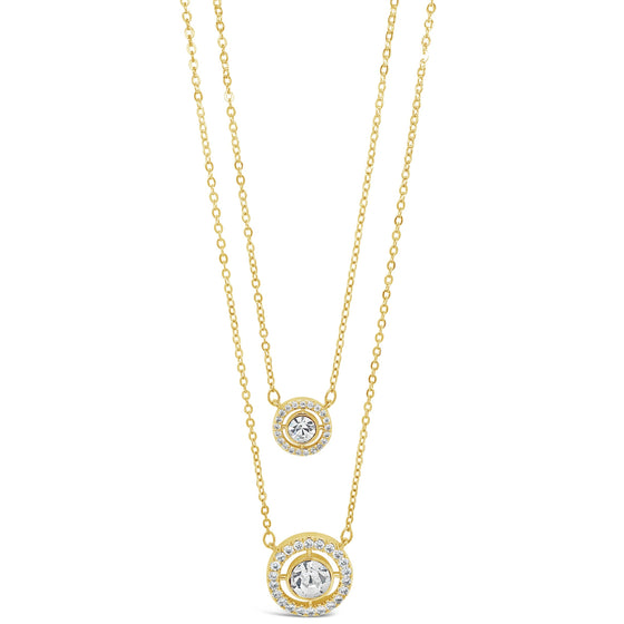 Absolute Gold Halo Double Necklace