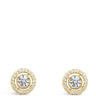 Absolute Gold Halo Stud Earrings